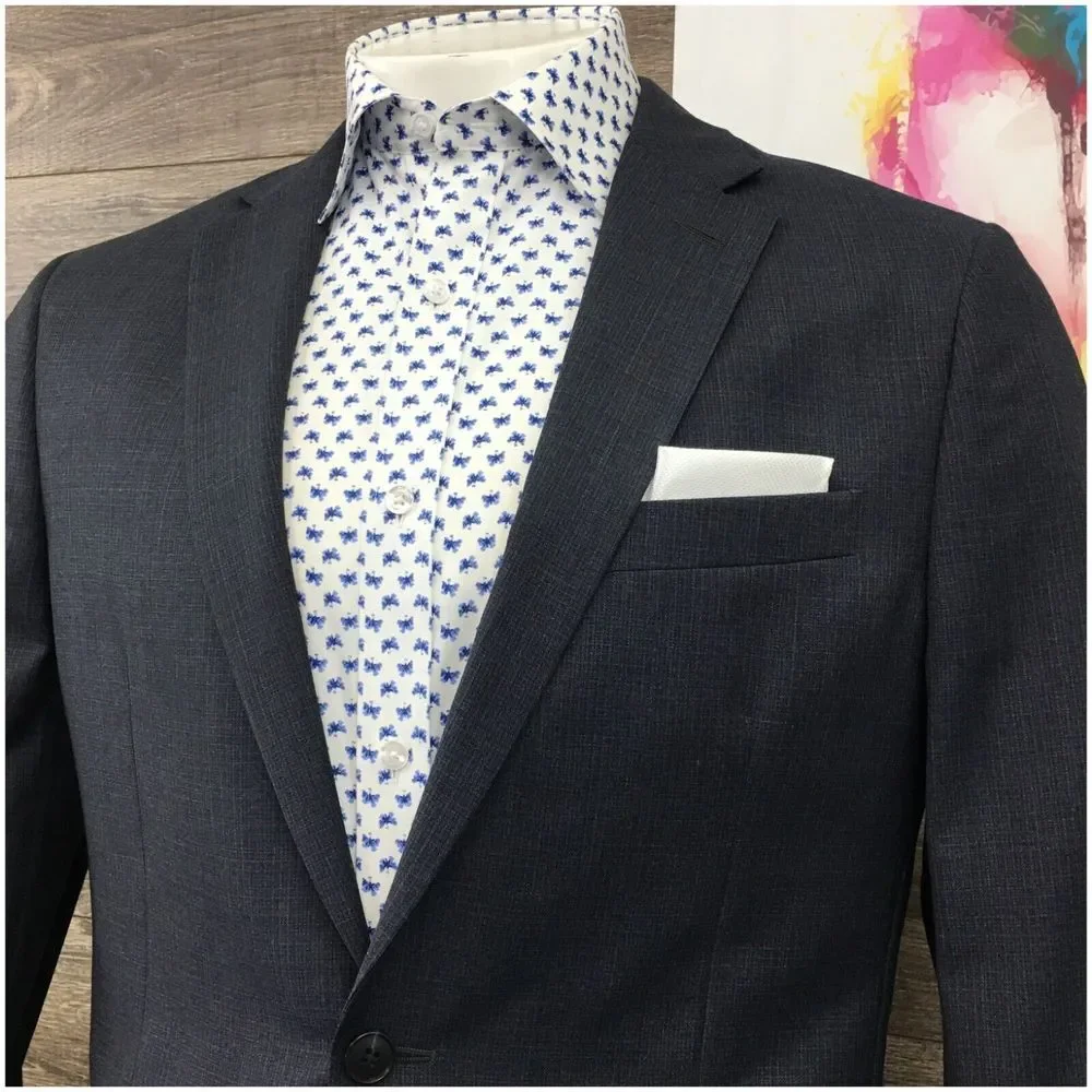 JOS A BANK Mens Blazer Sport Coat Casual Suit Jacket Size 42L Slim Fit Wool Suit